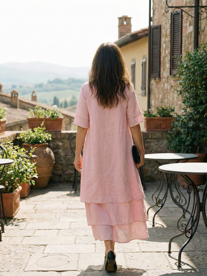 Belen | Luftiges Sommerkleid mit Stufen