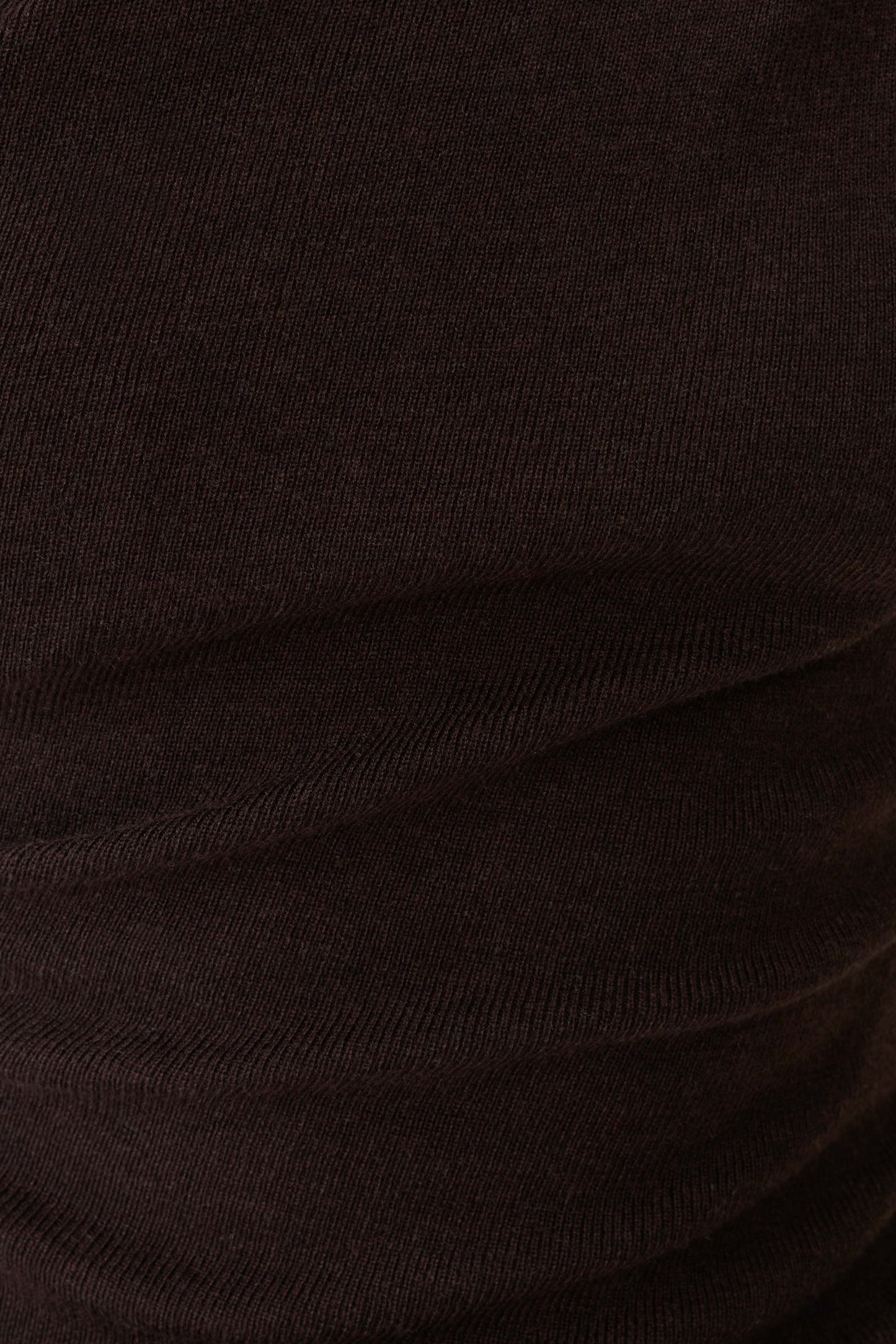 Culver Draped Twist Stricktop - Schokolade