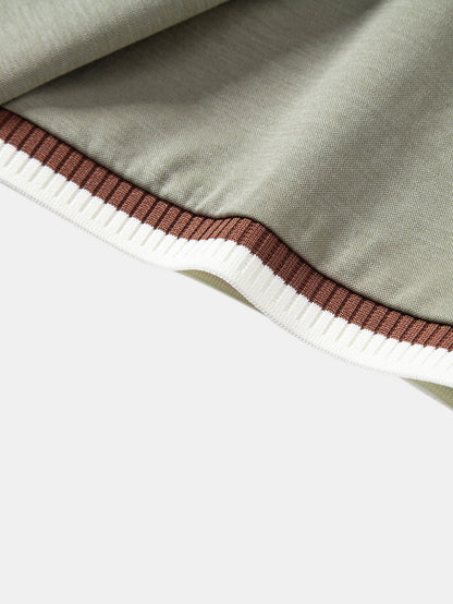 Kontrastbesatz Polo & Slim Fit Tapered Hose