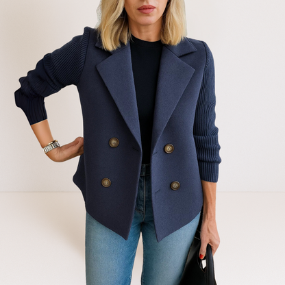 Martine | Elegante Jacke mit Strickärmeln