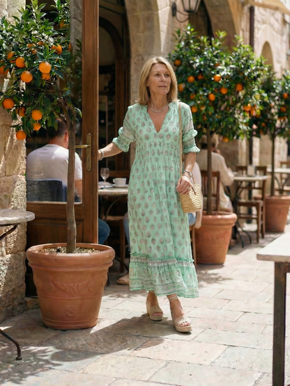 Alba | Florales Midi-Kleid