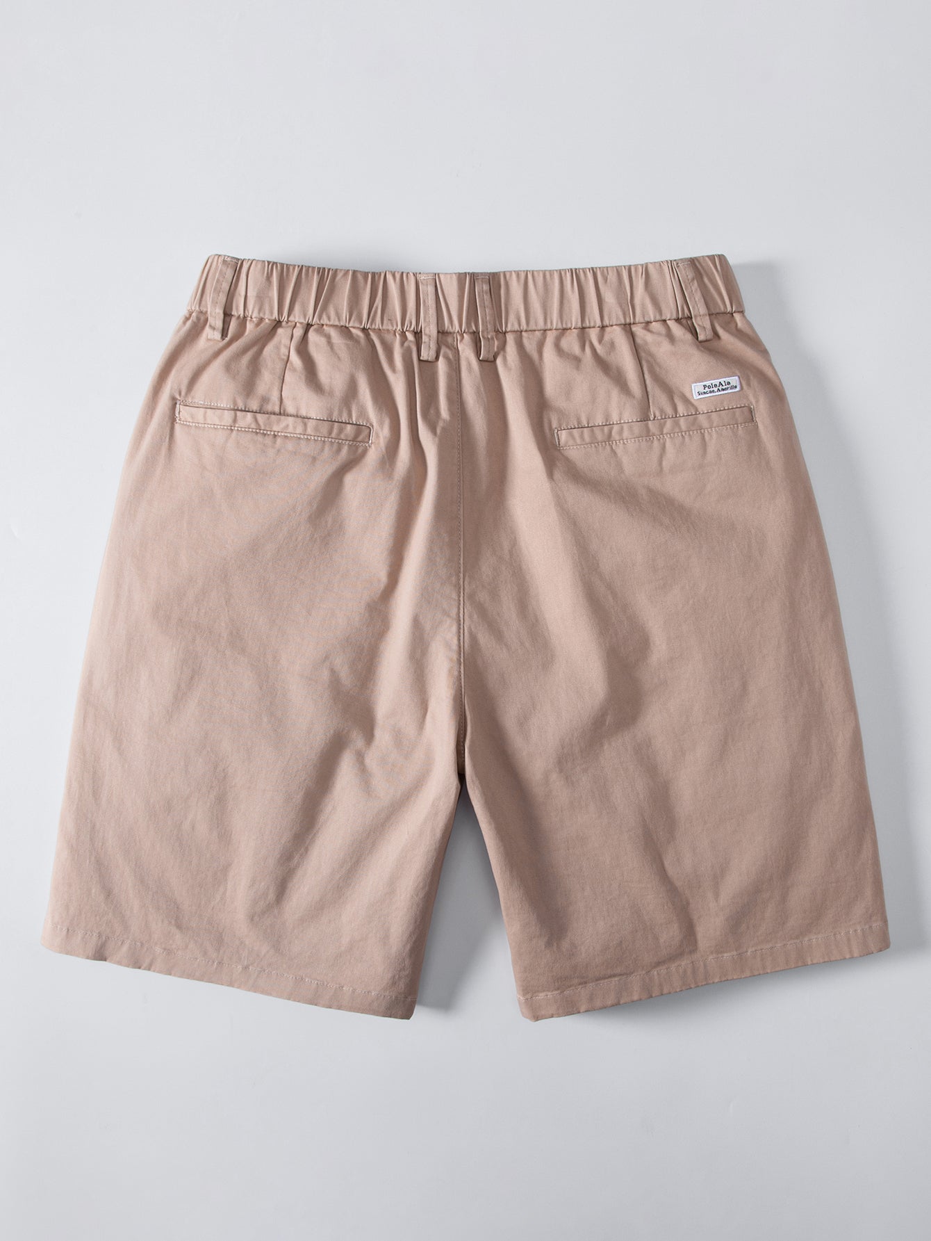 Gestreiftes Texturiertes Strick-Polo & Chino-Shorts mit Elastischem Bund