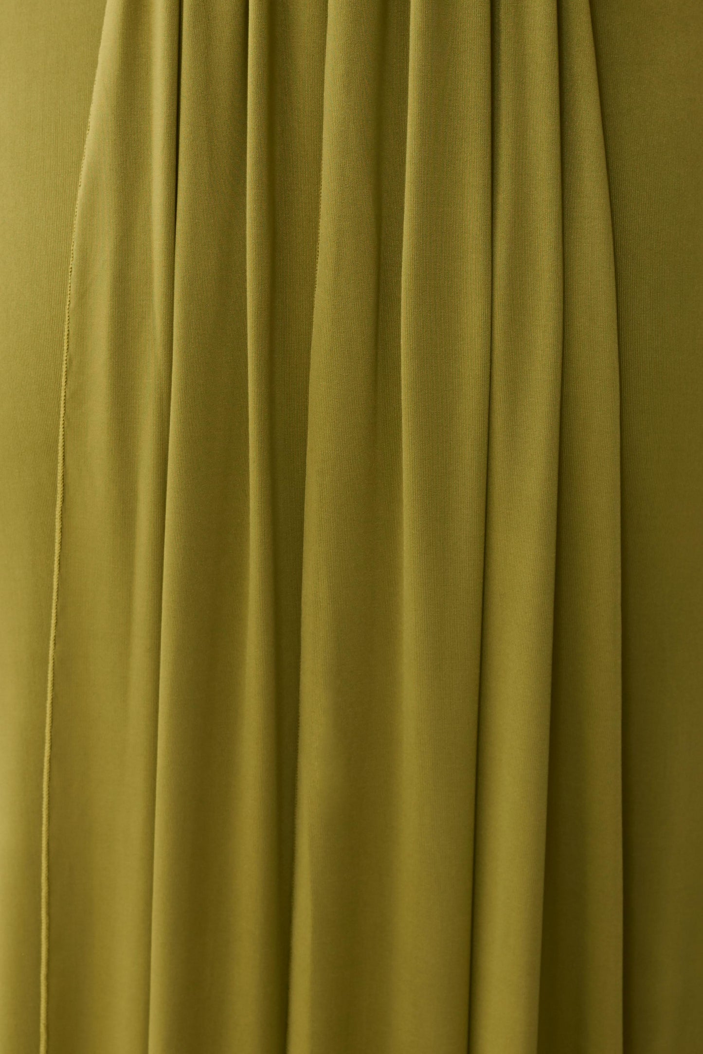Maely Gathered Slinky Maxi Kleid - Oliv