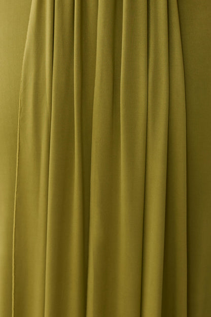 Maely Gathered Slinky Maxi Kleid - Oliv