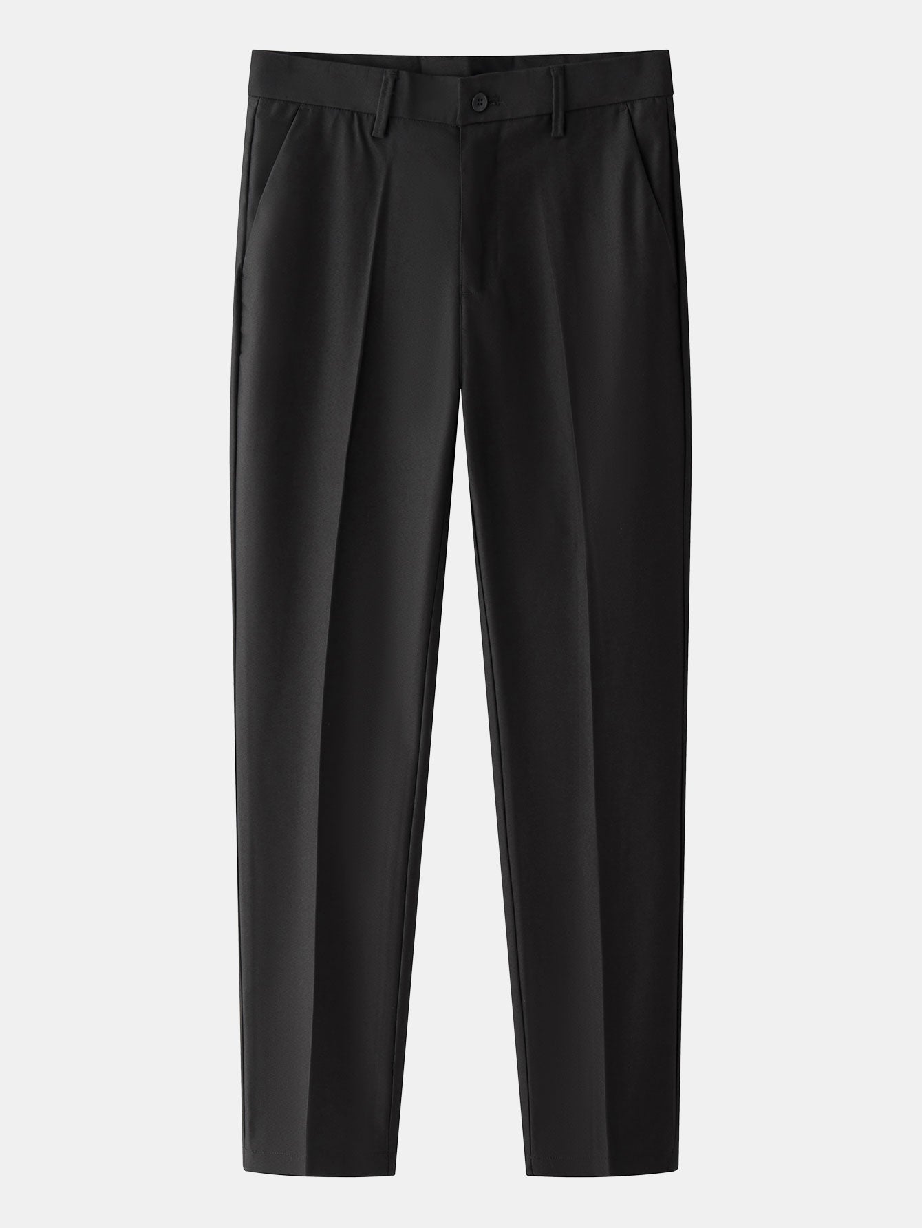 Leinentexturiertes Strickhemd & Slim Fit Tapered Hose
