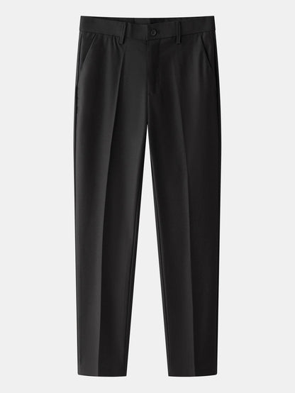 Leinentexturiertes Strickhemd & Slim Fit Tapered Hose