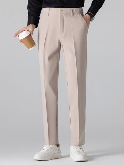 Kontrastbesatz Ribbed Johnny Kragen Strick Polo & Slim Fit Tapered Hose