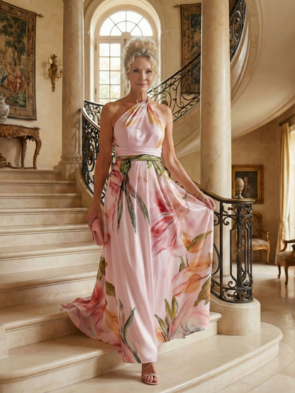 Amiel | Leichtes Blumenkleid Maxi