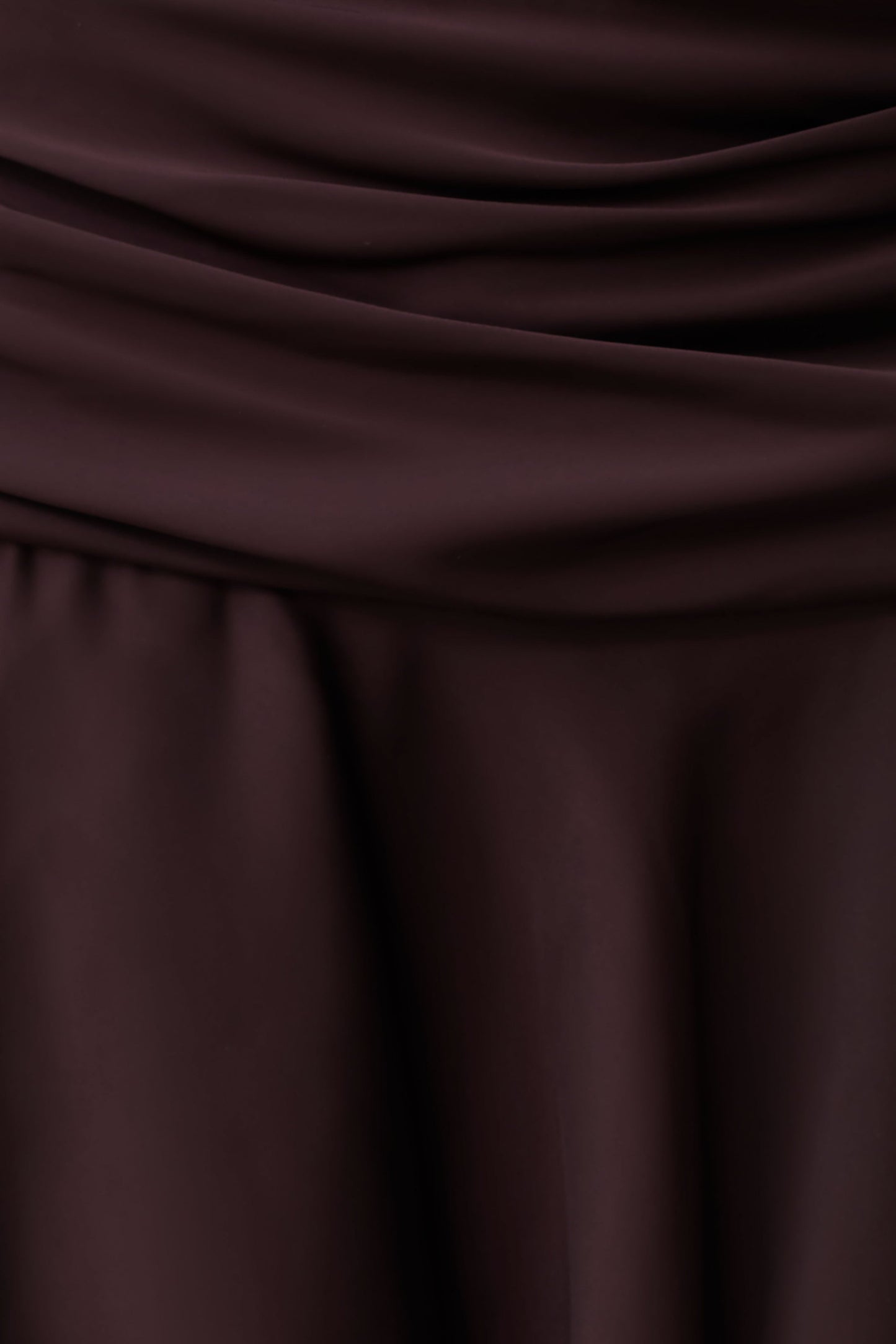 Poppy Satin Halter Mini Kleid - Schokolade