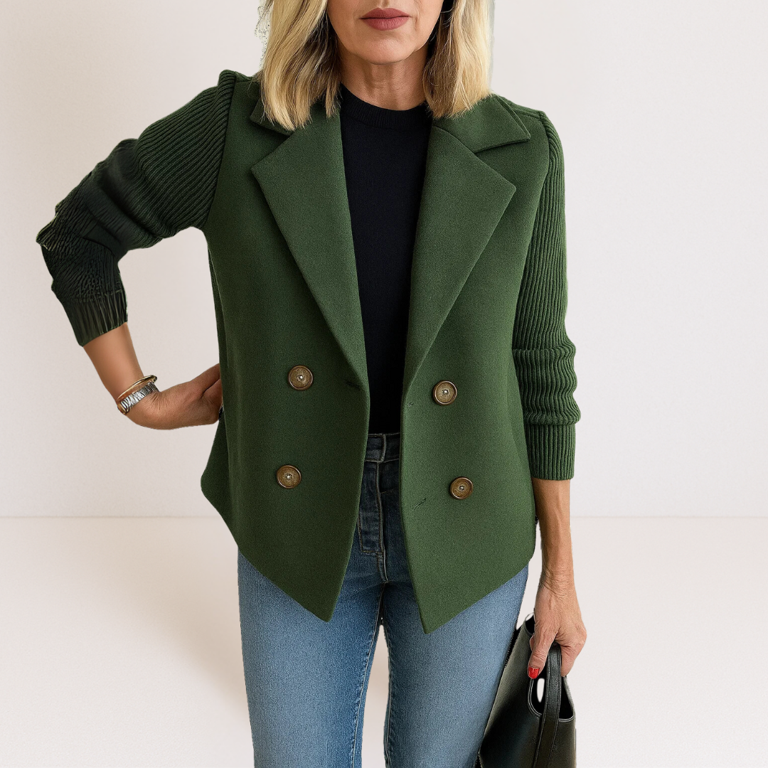 Martine | Elegante Jacke mit Strickärmeln