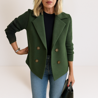Martine | Elegante Jacke mit Strickärmeln