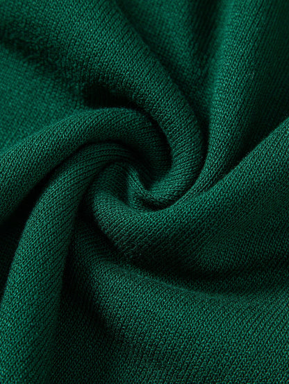 Kontrastgestreiftes Rippstrick-Polo