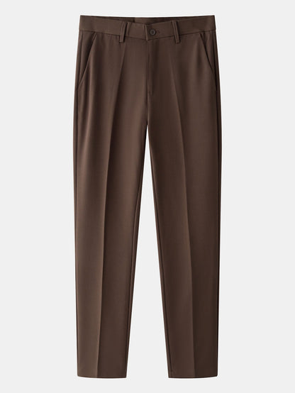 Leinenstrick-Polo & Slim Fit tapered Hose