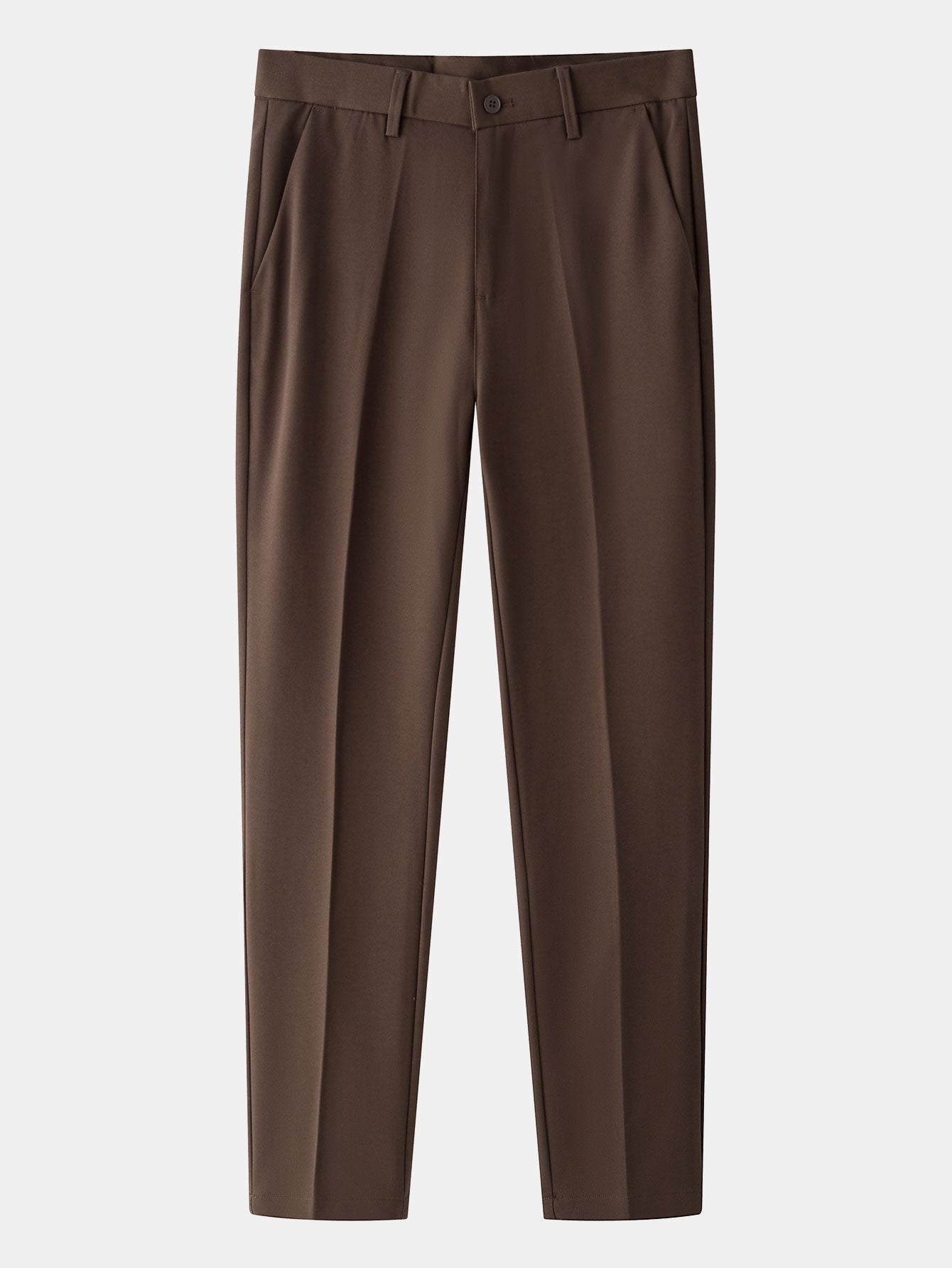 Kontrast Texturiertes Johnny-Kragen Polo & Slim Fit Tapered Hose
