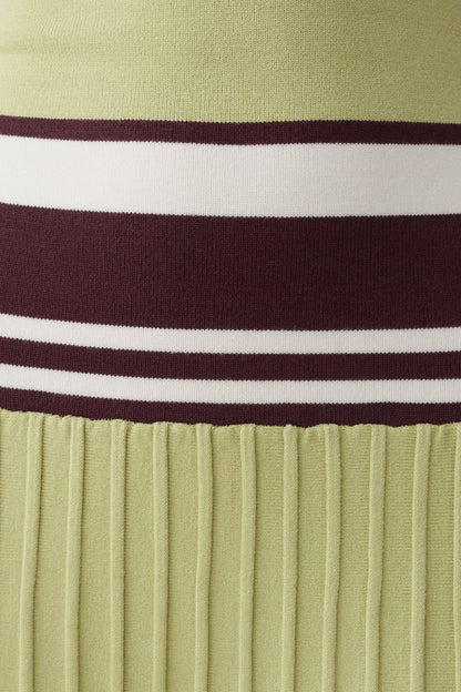 Solaris Trägerloses Kontrast Strick Maxikleid - Helloliv