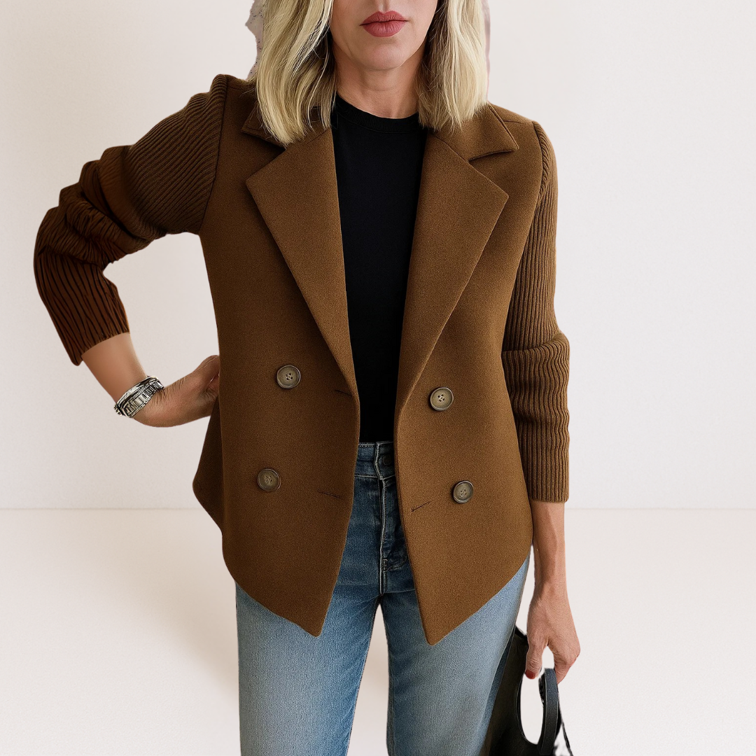 Martine | Elegante Jacke mit Strickärmeln