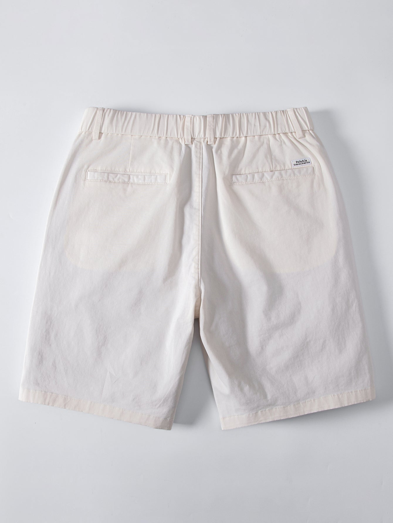 Gestreiftes Texturiertes Strick-Polo & Chino-Shorts mit Elastischem Bund