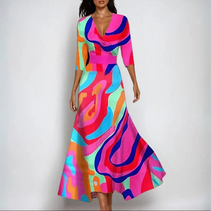 Sanne™ - Bequeme Kleid mit Dreiviertelärmeln