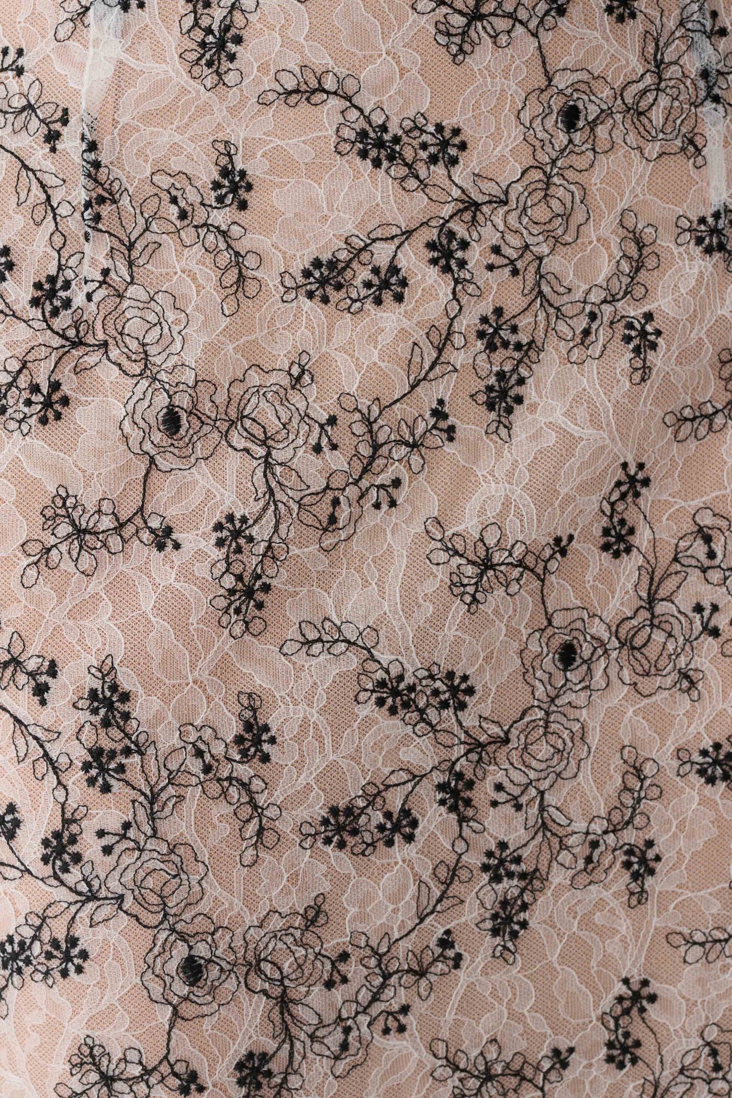 Kimberly Spitzen Bleistift Midi Rock - Nude Spitze