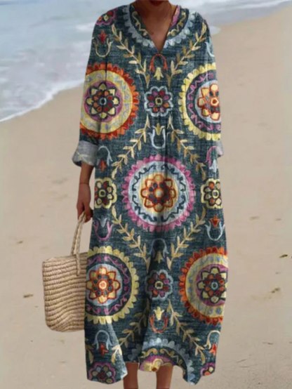 Van Elst Mode® | Sommerbrise bedrucktes Kleid