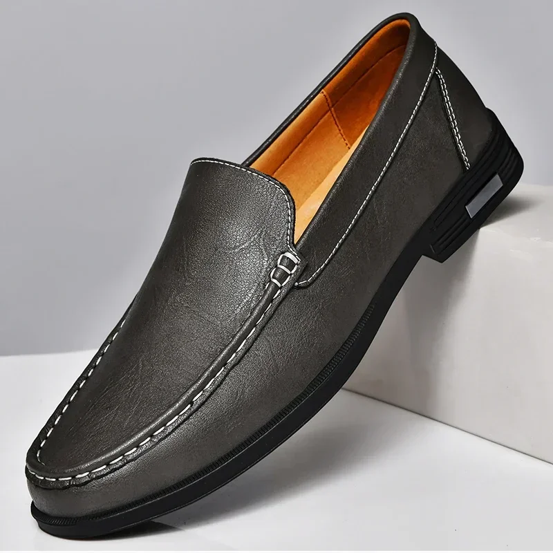 Elegante Leder Slipper
