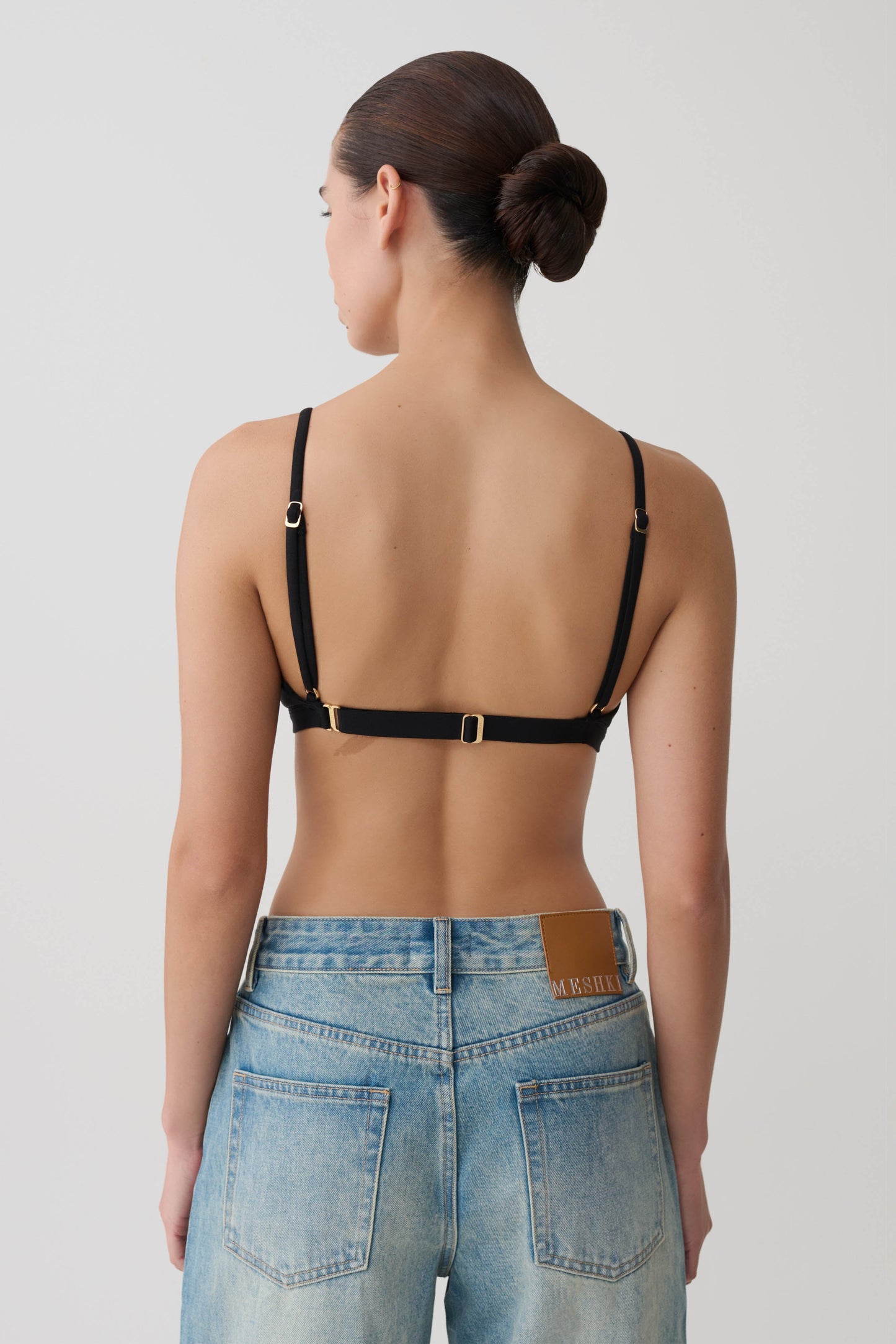 Kels Micro Triangle Bralette - Schwarz