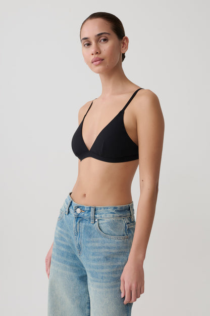 Kels Micro Triangle Bralette - Schwarz