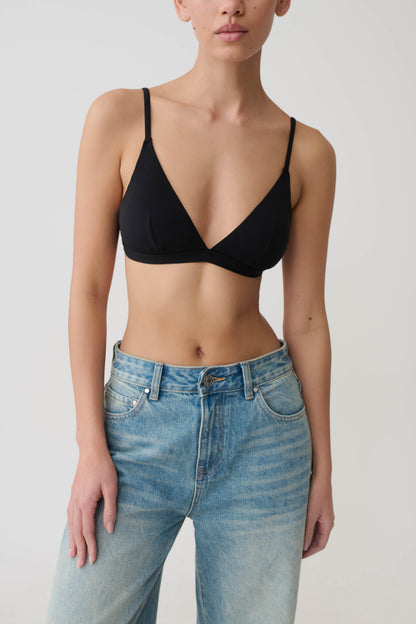 Kels Micro Triangle Bralette - Schwarz