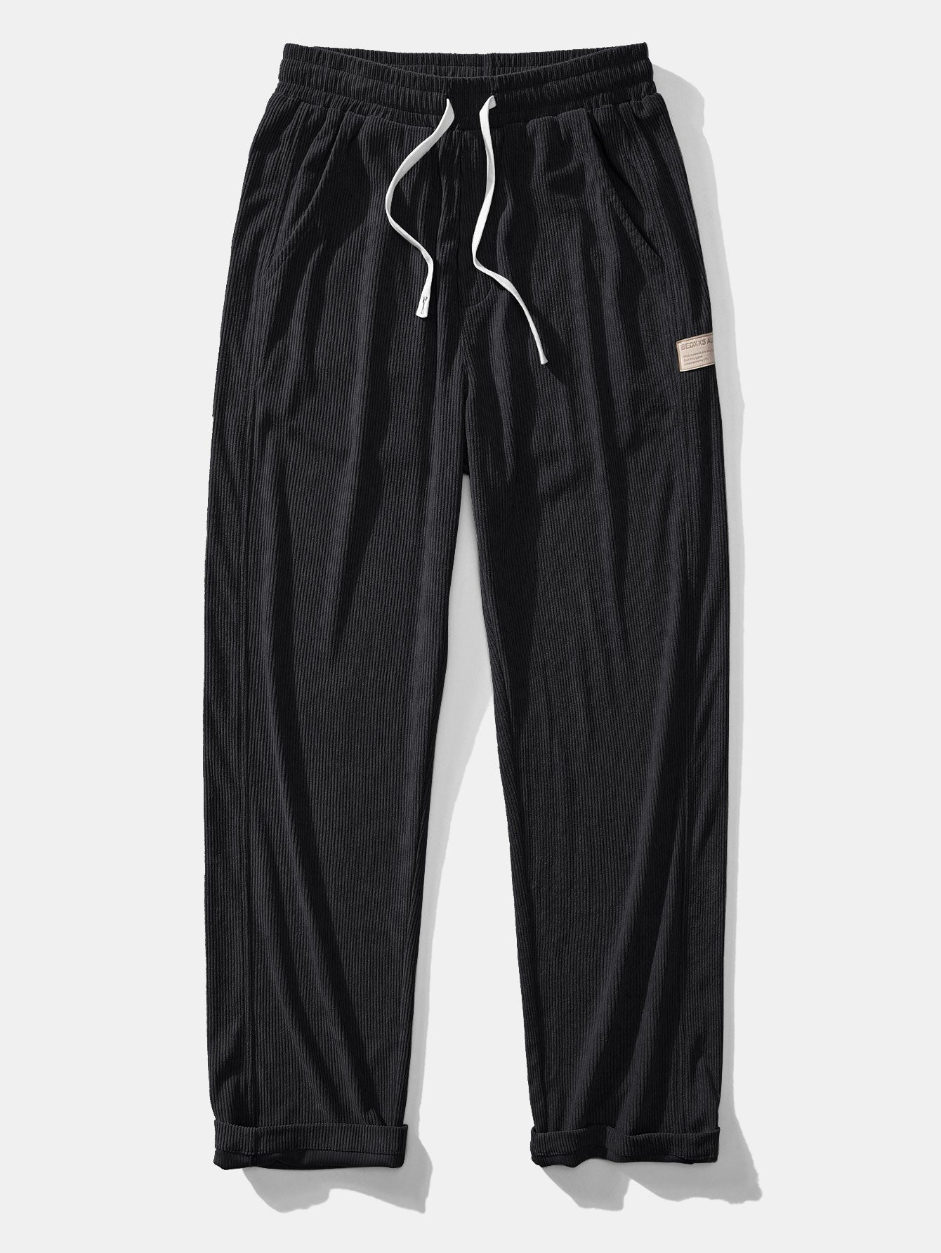 Quarter Zip Corduroy Raglan Ärmel Sweatshirt & Gerade Bein Corduroy Hose
