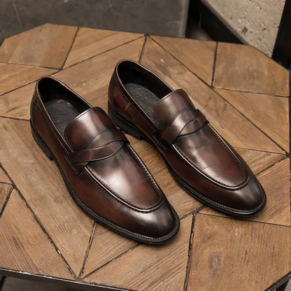 Schicke Leder Slipper