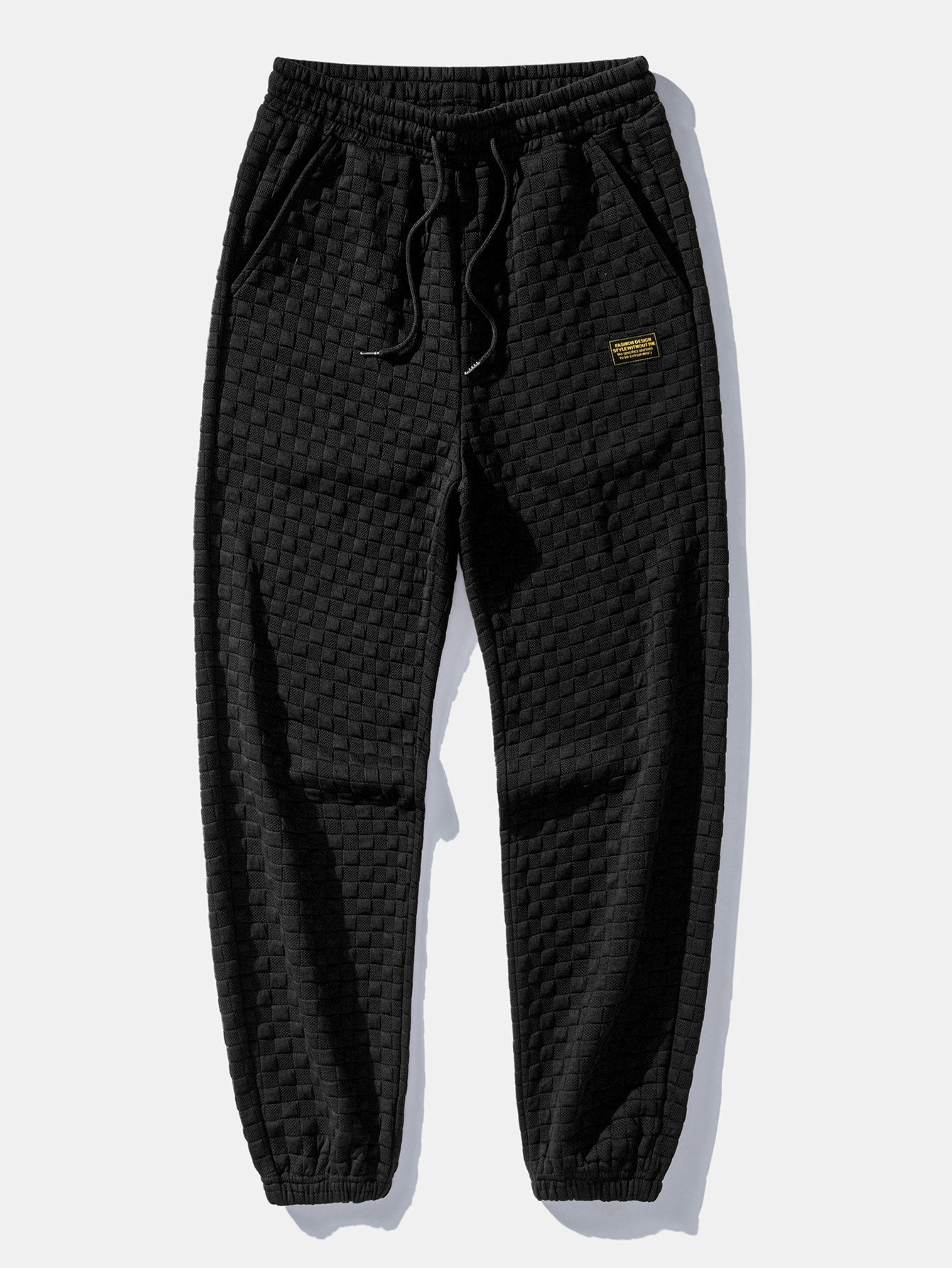 Schachbrett Jacquard Quarter Zip Sweatshirt & Jogginghosen