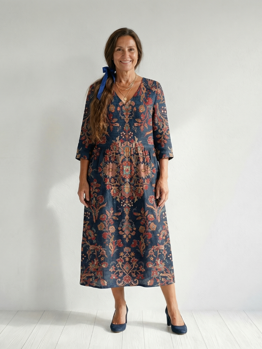 Ulrike | Weiches Midi-Kleid