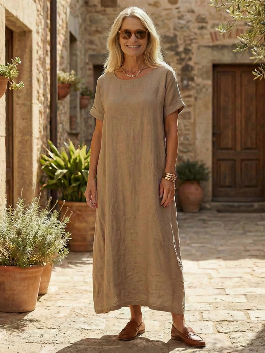 Rosaline | Leichtes Leinenkleid