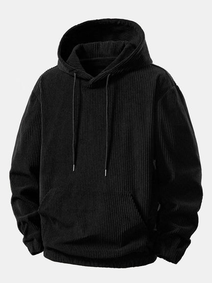 Corduroy-Hoodie mit Kängurutasche & Corduroy-Jogginghose