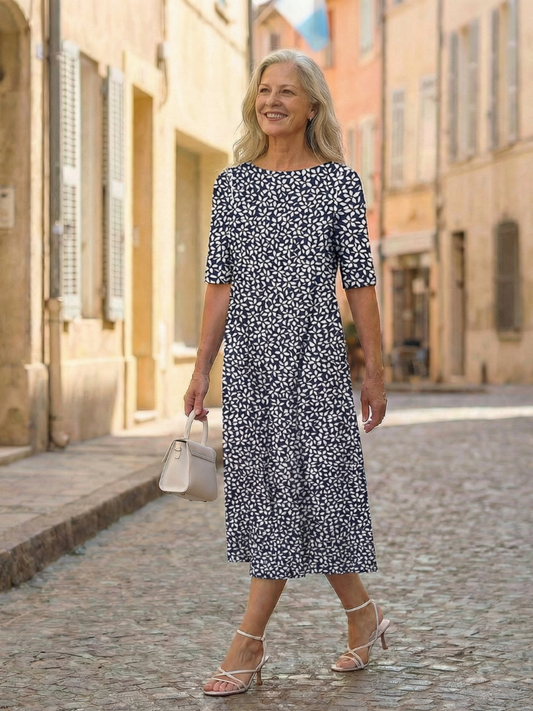 Uriah | Leichtes Kleid mit Allover-Muster