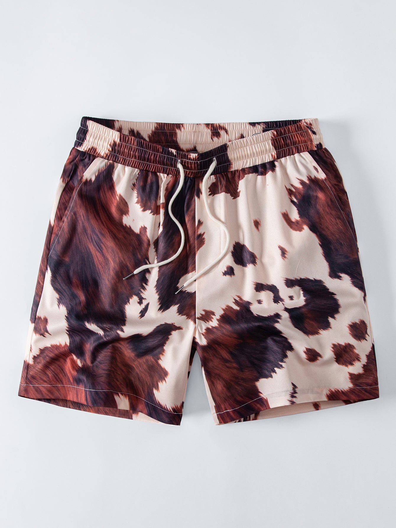 Kuhmuster Hemd mit Knöpfen & Kuhmuster 6“ Shorts
