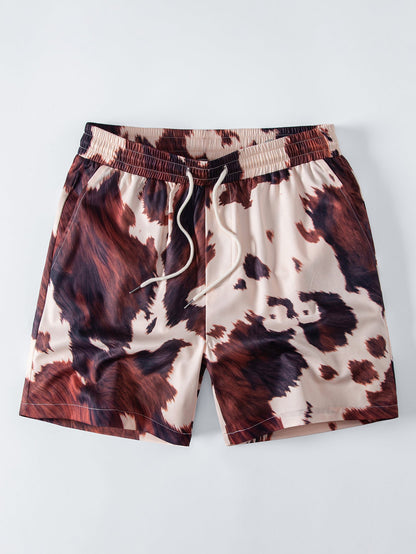 Kuhmuster Hemd mit Knöpfen & Kuhmuster 6“ Shorts