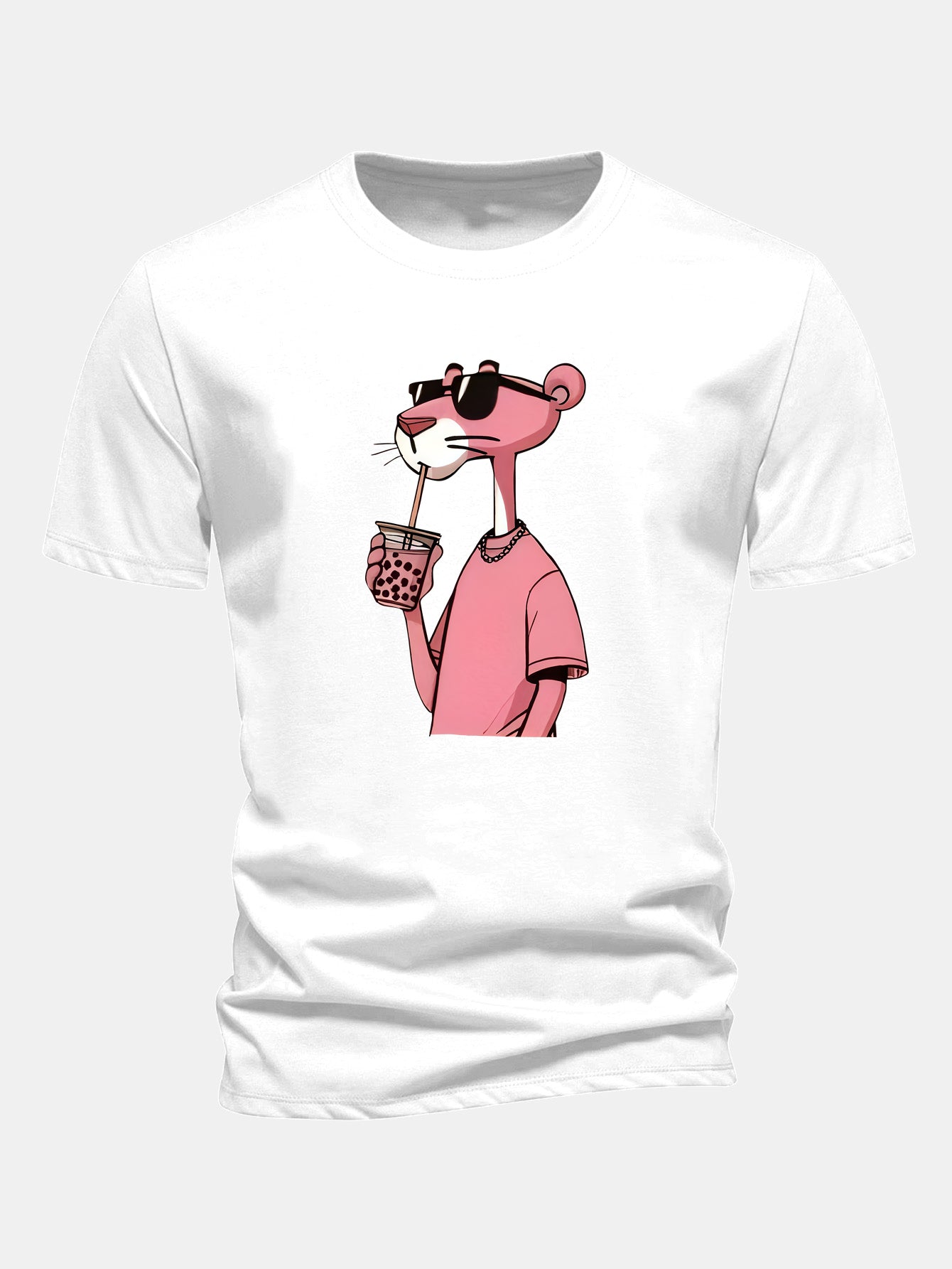 Regulär geschnittenes T-Shirt mit Pink Panther Druck