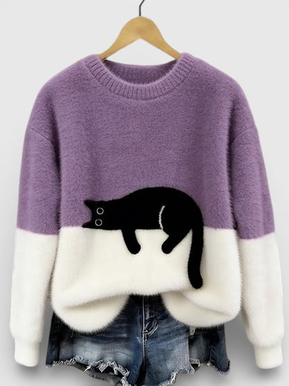 Luna™ | Hoodie mit Katzenprint