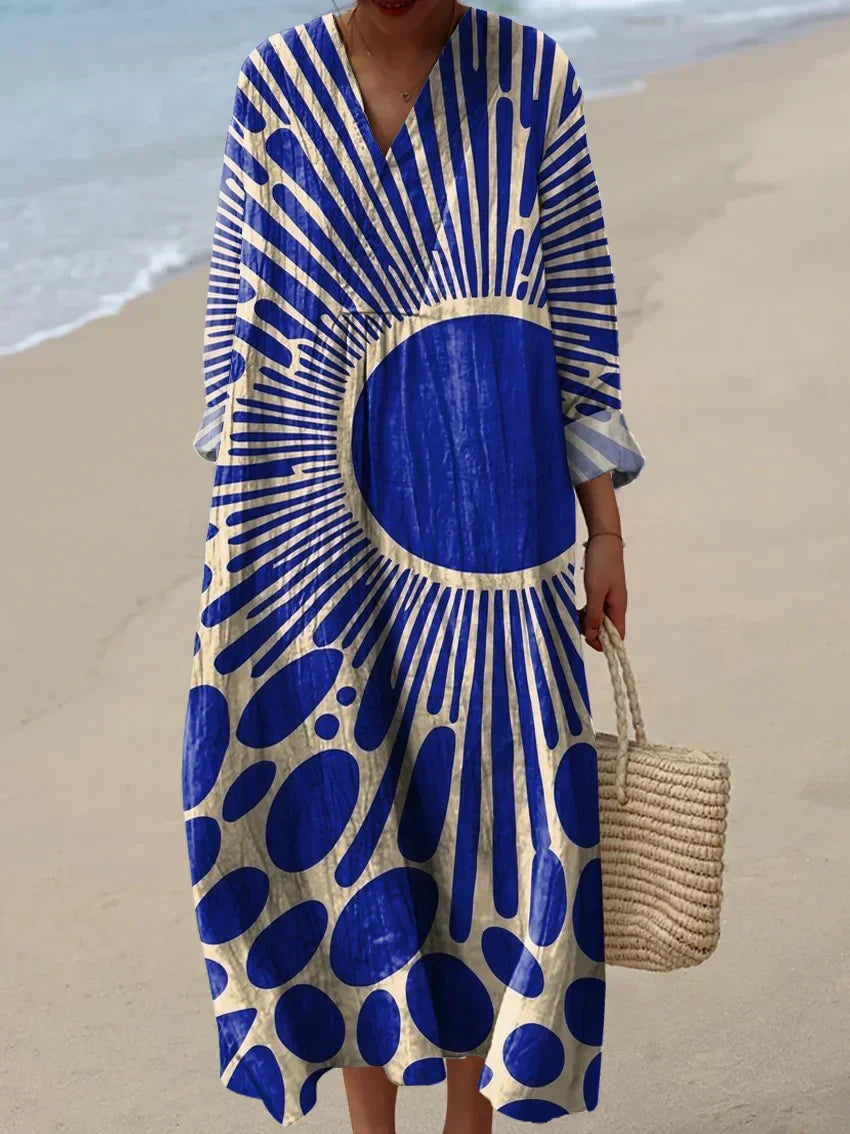 Van Elst Mode® | Sommerbrise bedrucktes Kleid