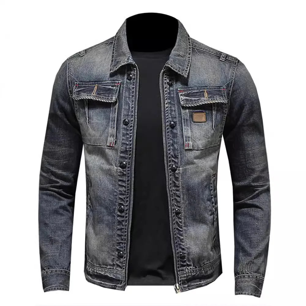 AlpenNord™ | Premium Denim Jacke 75% Baumwolle