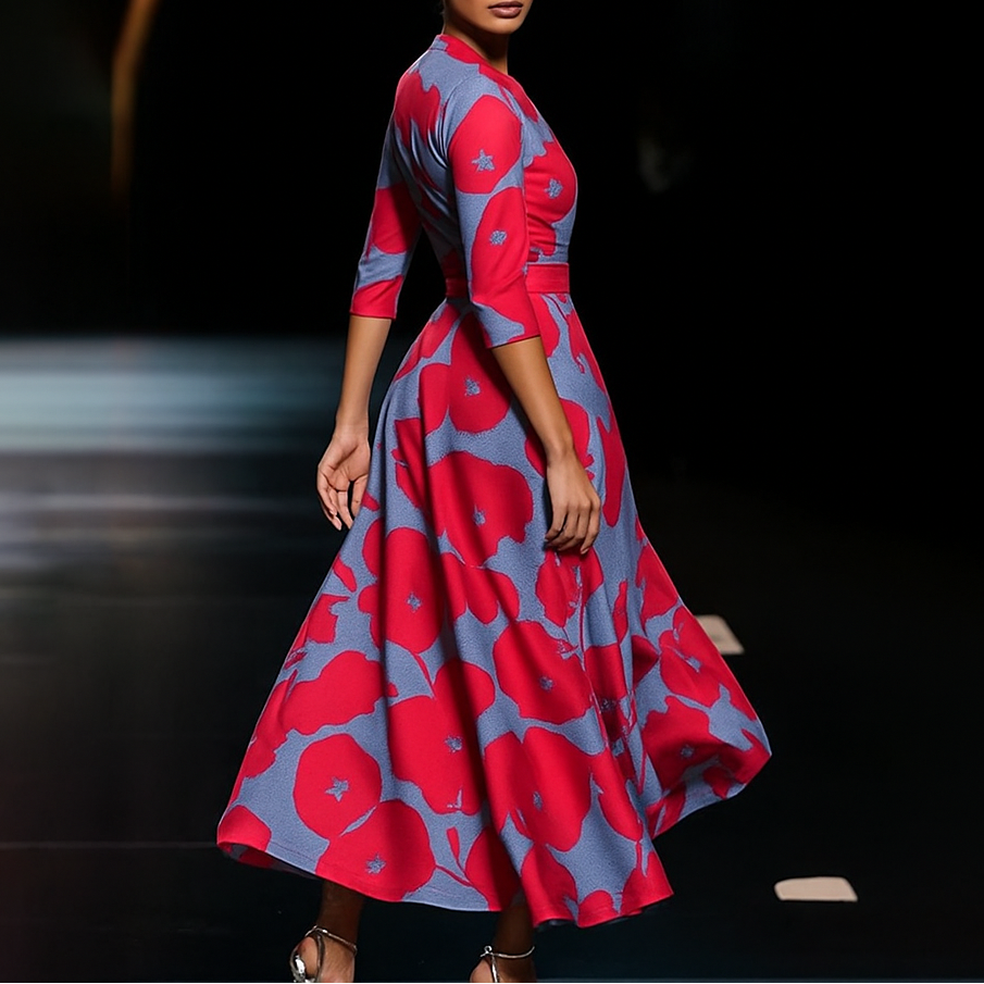 Sanne™ - Bequeme Kleid mit Dreiviertelärmeln