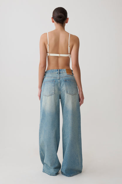 Kels Mikro Dreieck Bralette - Weiß