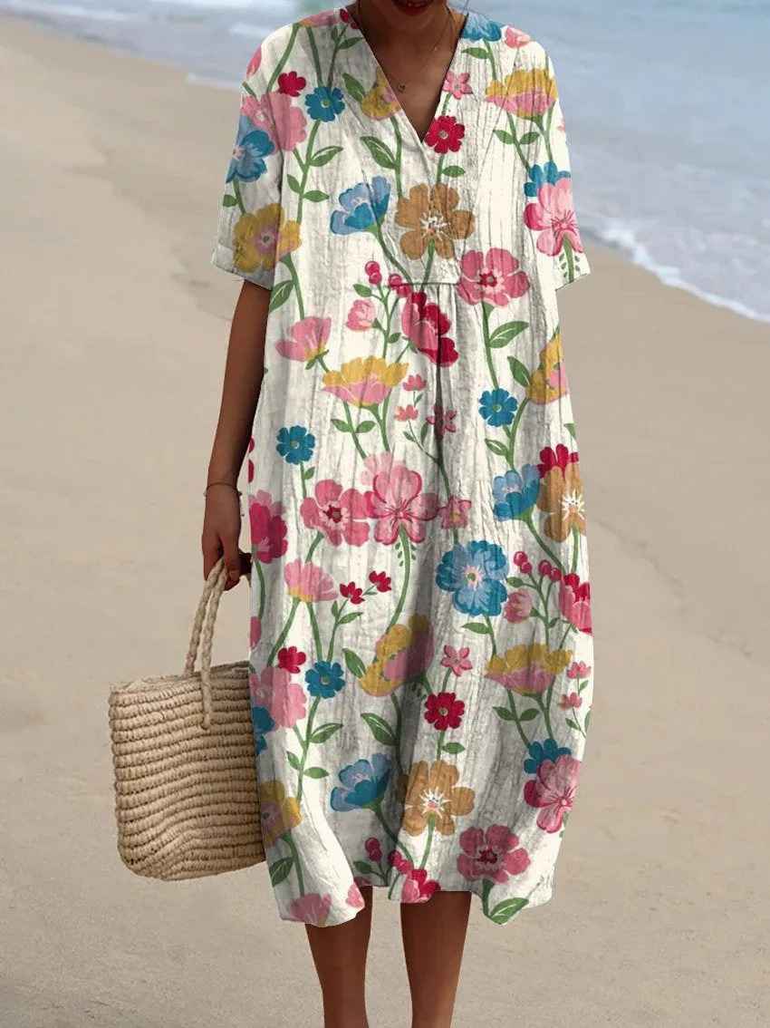 Van Elst Mode® | Sommerbrise Bedrucktes Kleid