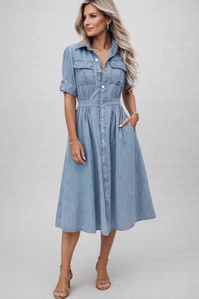 VIVIENNE | Tiffany - Denim Kleid