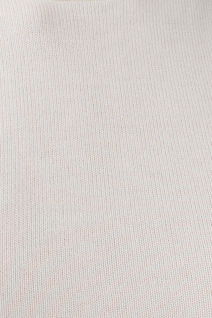 Misty Halter Rückenfreies Stricktop - Elfenbein