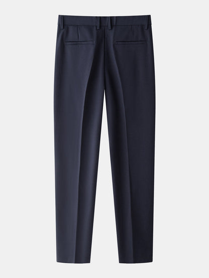 Kontrast Texturiertes Johnny-Kragen Polo & Slim Fit Tapered Hose