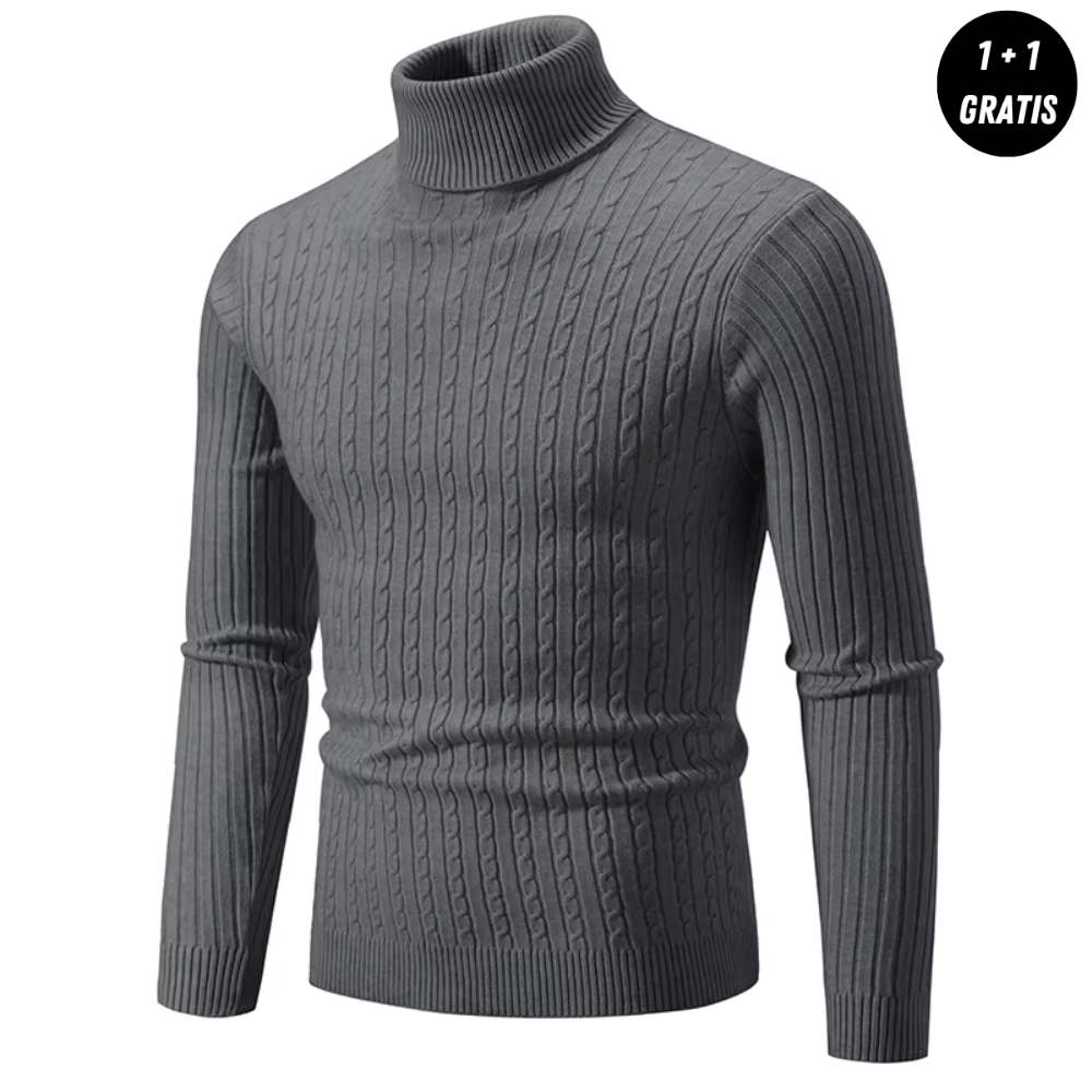 AlpenNord™ | Warmer Strickpullover mit Rollkragen