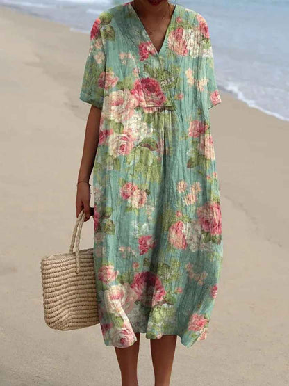 Van Elst Mode® | Sommerbrise Bedrucktes Kleid