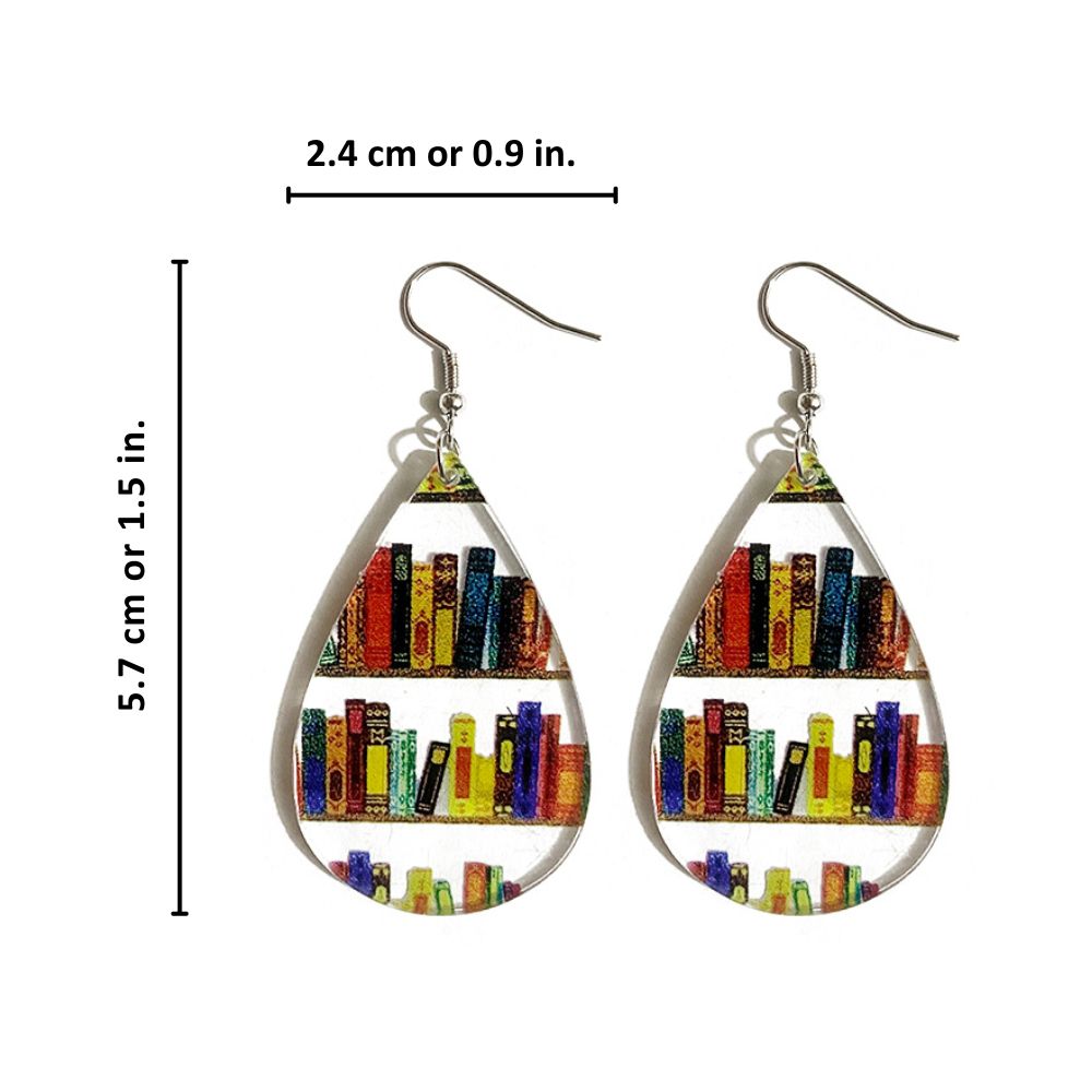 Ohringe für Bücherliebhaber im eleganten Design